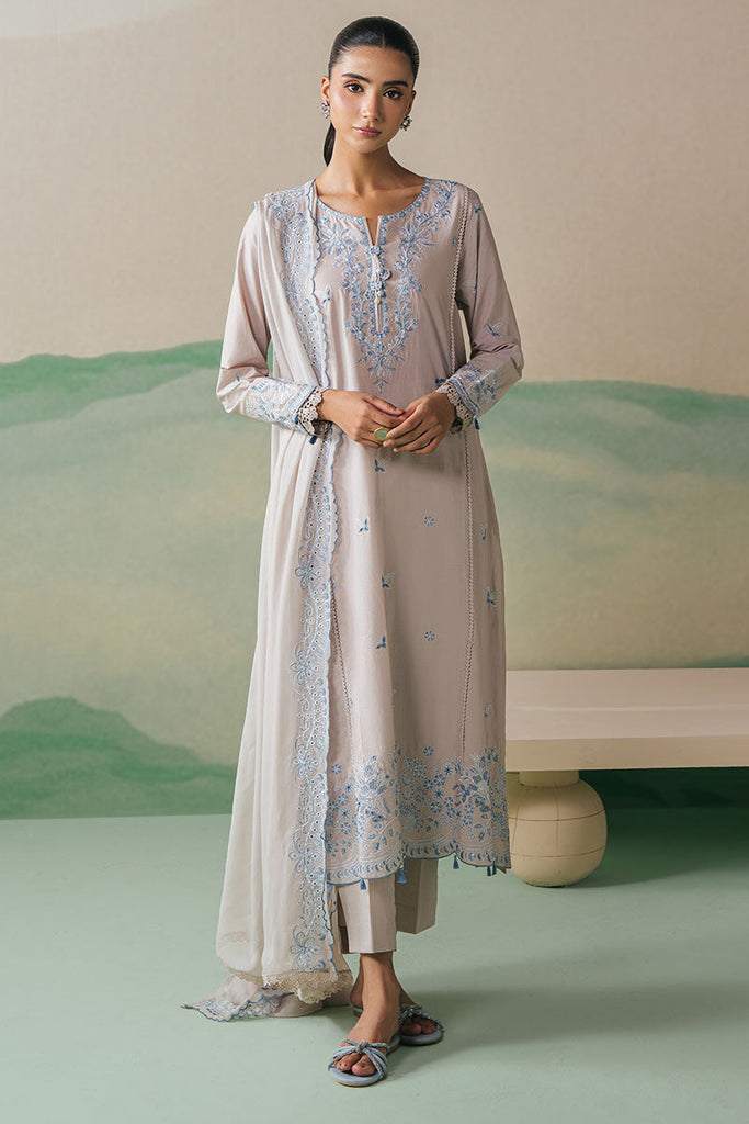 Dusty Frost - Cross Stitch Premium Lawn Stitched