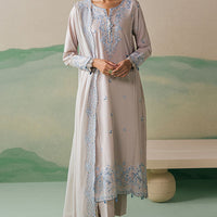 Dusty Frost - Cross Stitch Premium Lawn Stitched