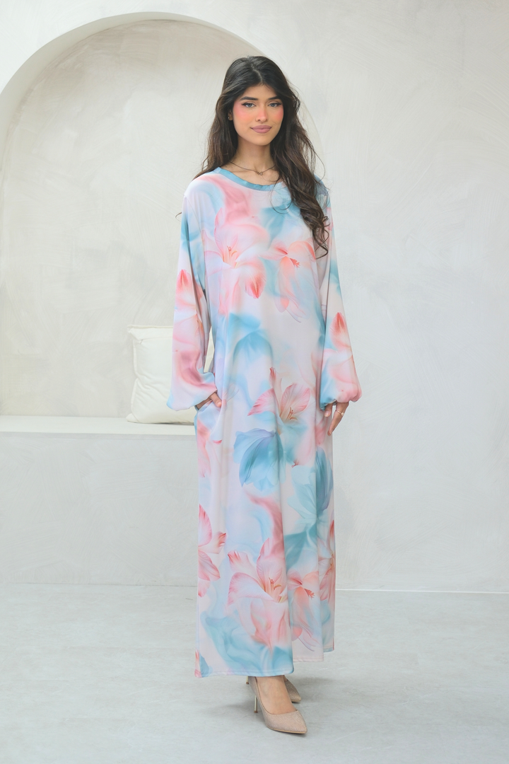 Elyra Pastel Veil Dress