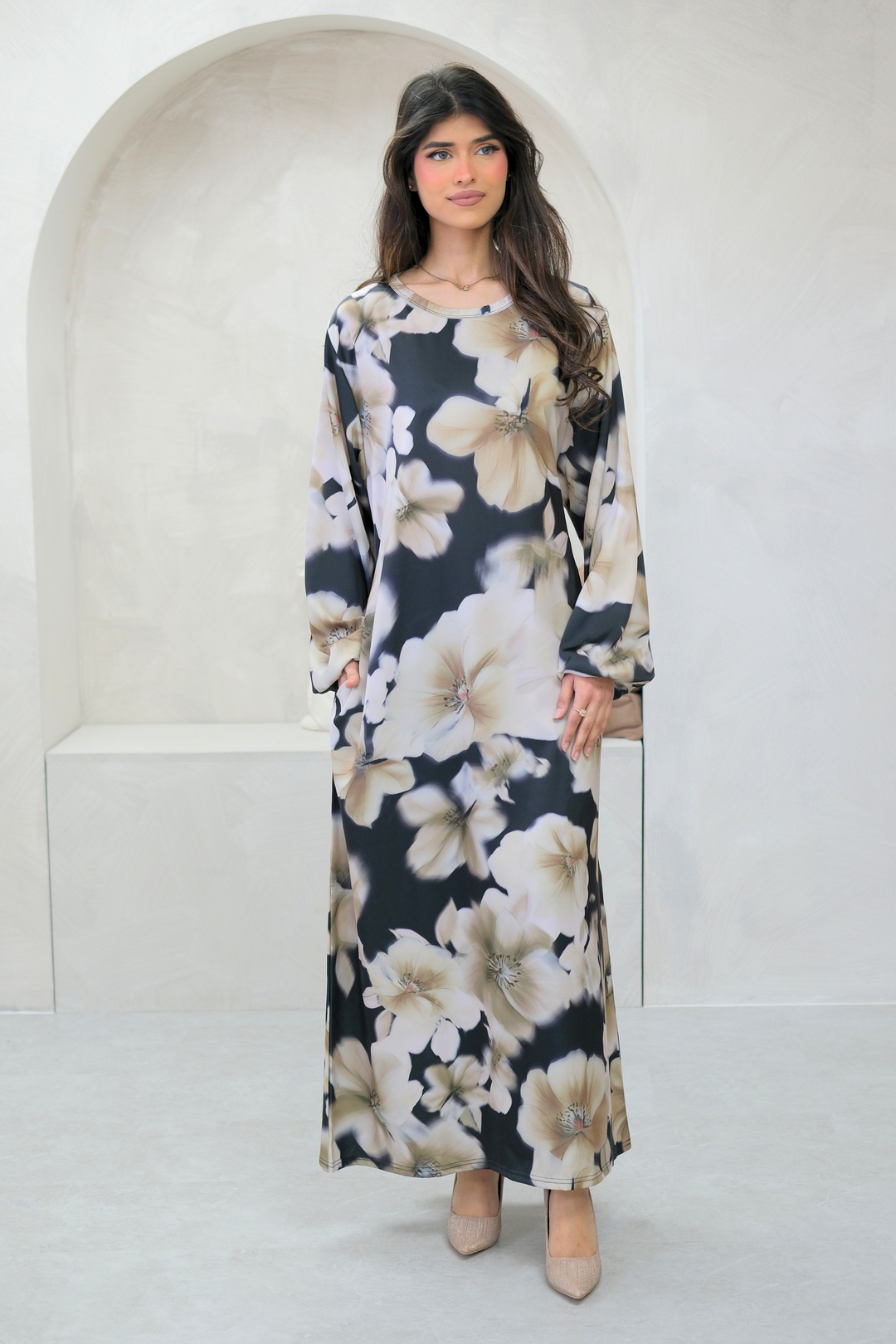 Elyra Noir Bloom Dress