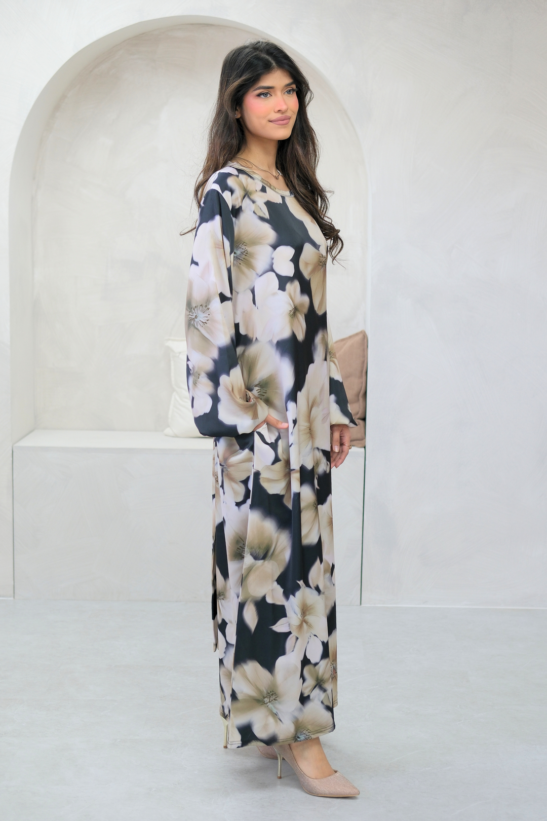Elyra Noir Bloom Dress
