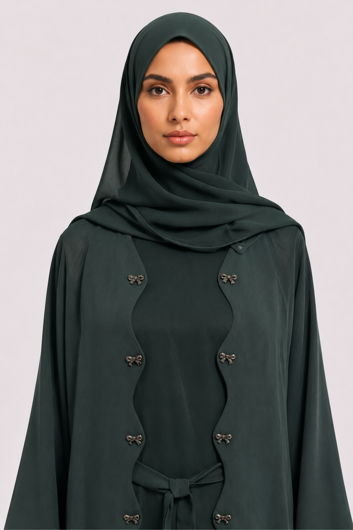 Emerald Bow Abaya