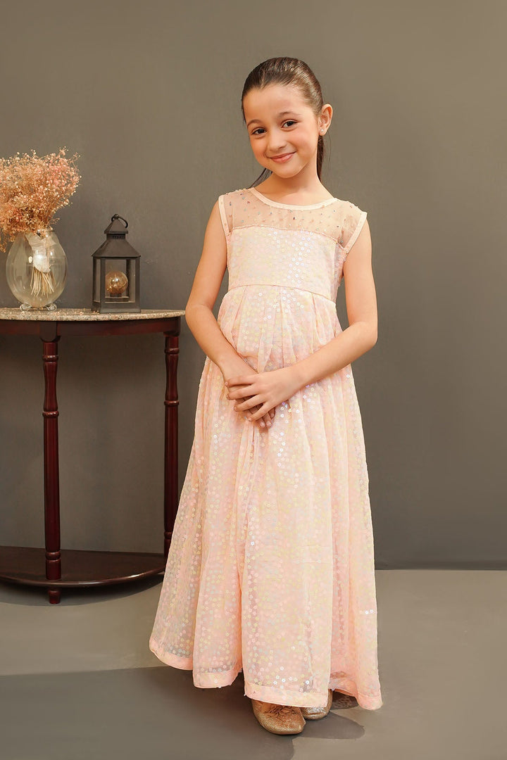 Sequence Net Pink Stitched Suit - Ochre