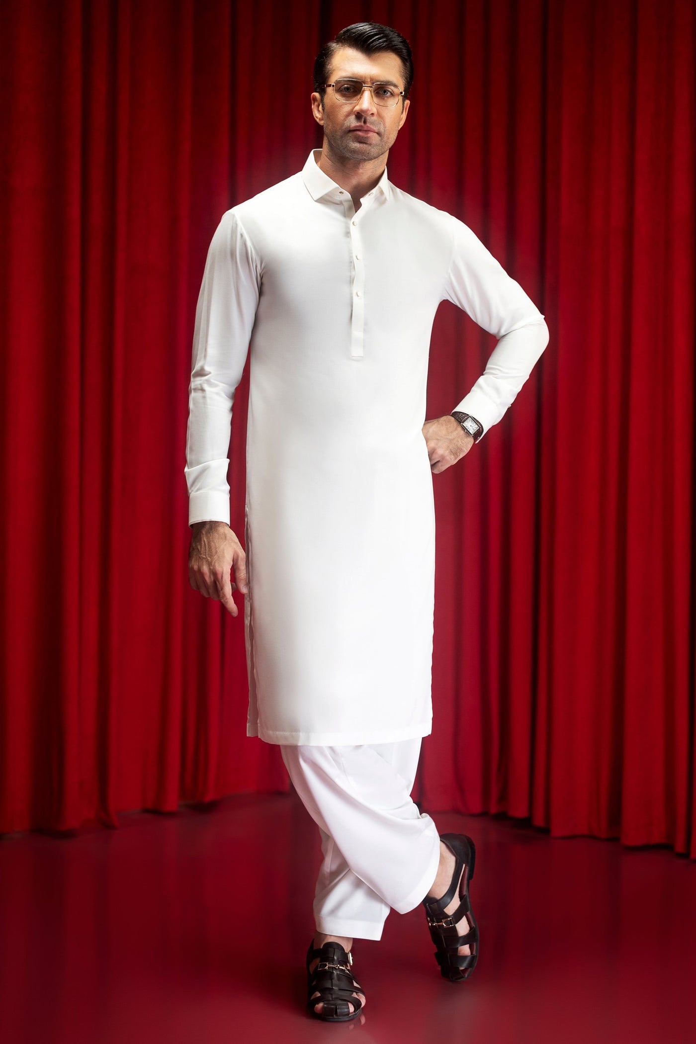 Blended White Shalwar Kameez - Cast & Crew