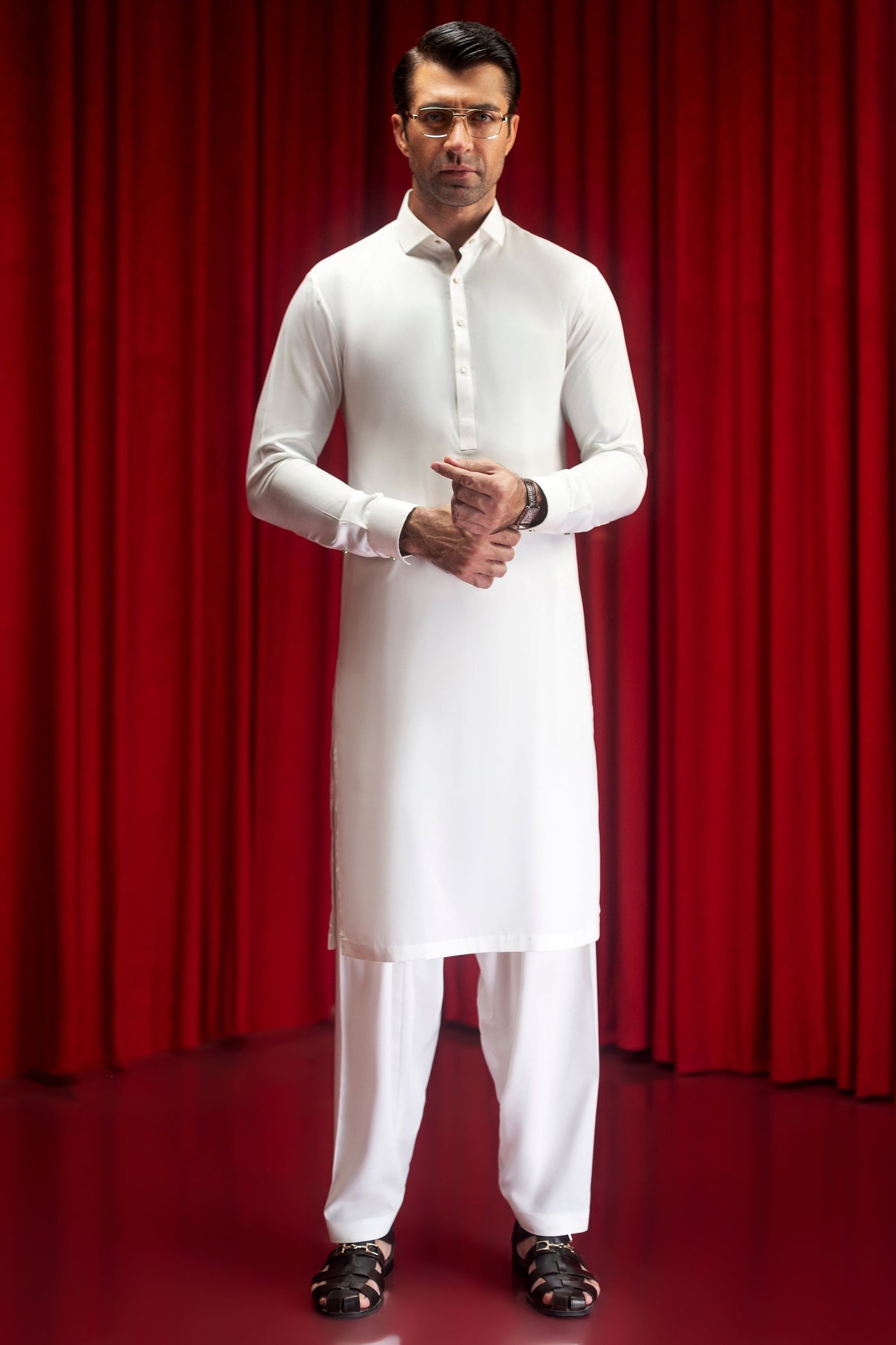 Blended White Shalwar Kameez - Cast & Crew