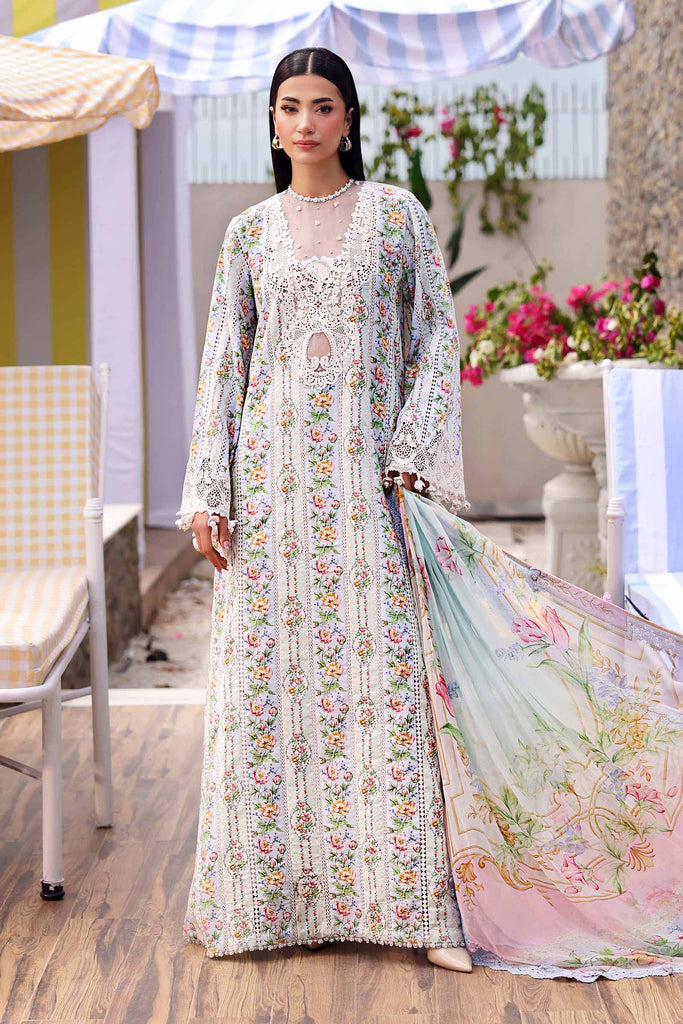 Embroidered Lawn Stitched Suit - Maria B M Print '26