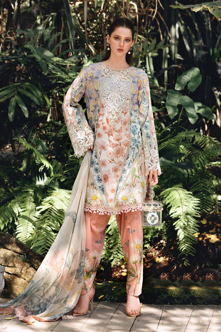 Design 10B - Maria B M Print Stitched