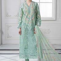 Embroidered Lawn Pista Stitched Suit - Maria B Luxury Lawn