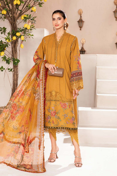 Lawn Golden Stitched Suit - Maria B