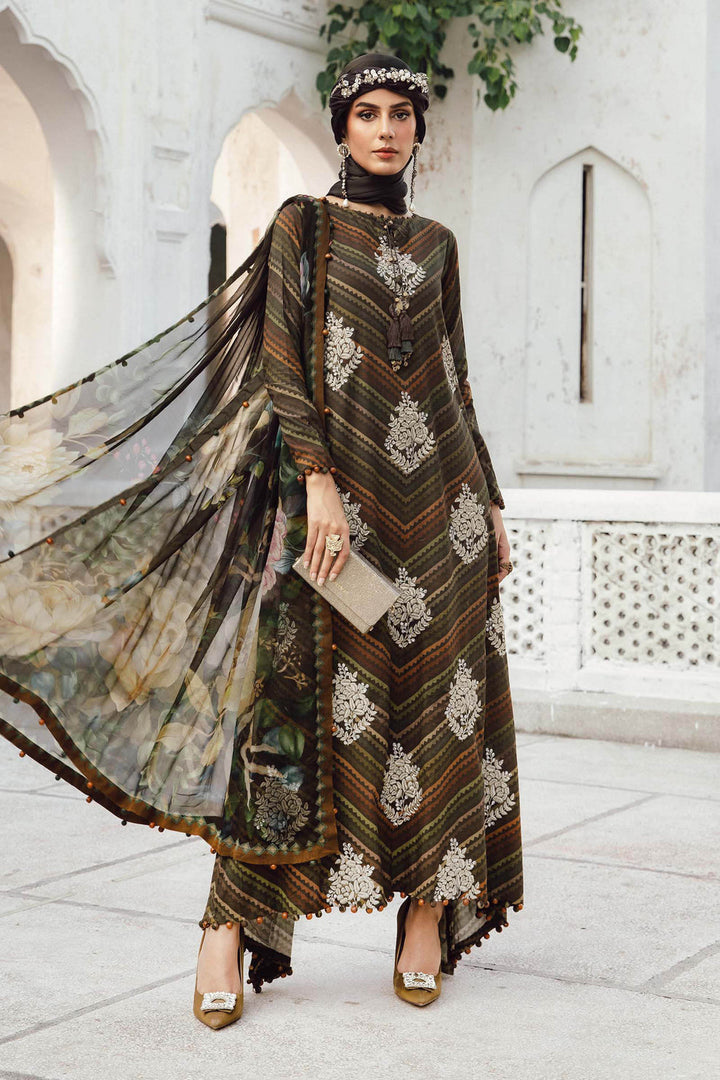 Design 5B - Maria B M Print Stitched