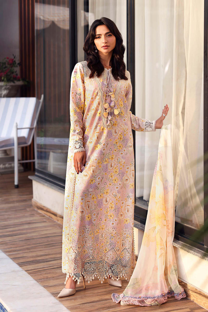 Embroidered Lawn Stitched Suit - Maria B M Print '26