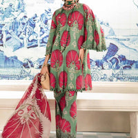 Lawn Green Stitched Suit - Maria B