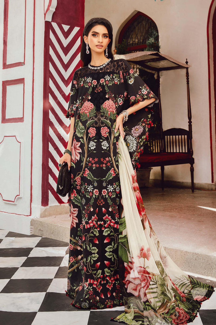 Design 9B - Maria B M Print Stitched
