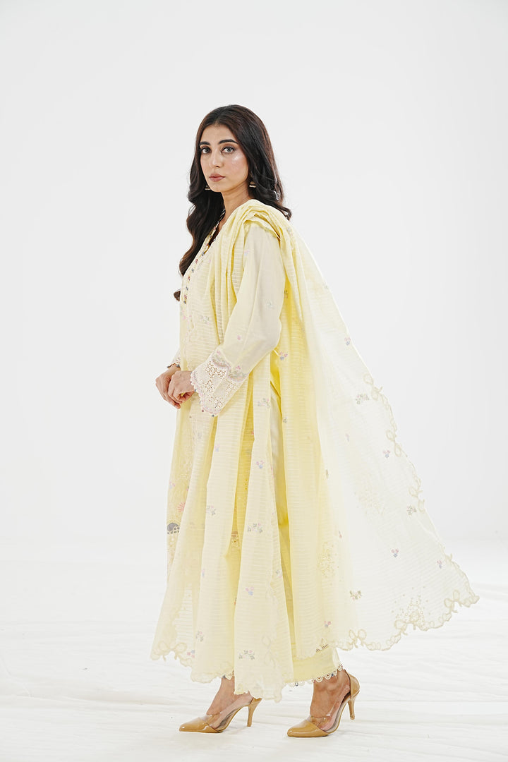 Keva - Qalamkar Qlinekari Lawn Stitched