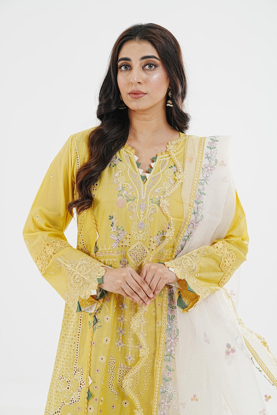 Enya - Qalamkar Qlinekari Lawn Stitched