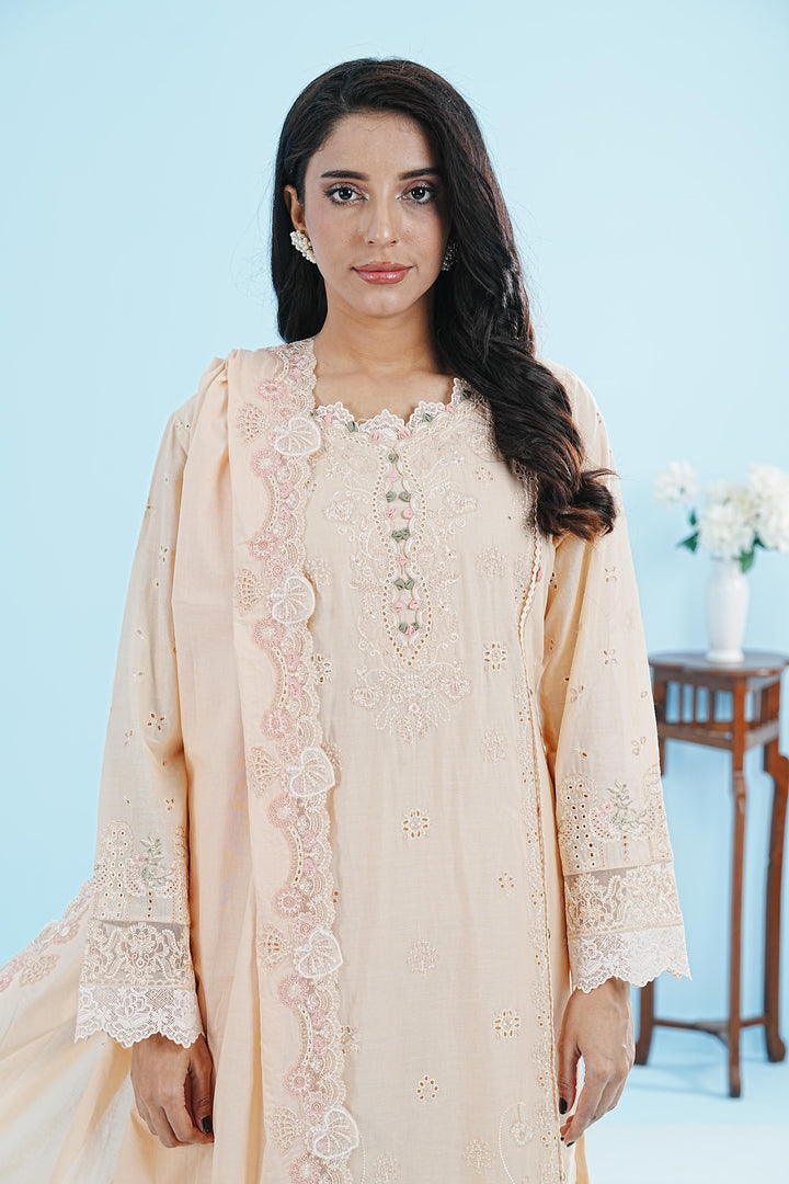 Disa - Qalamkar Qlinekari Lawn Stitched
