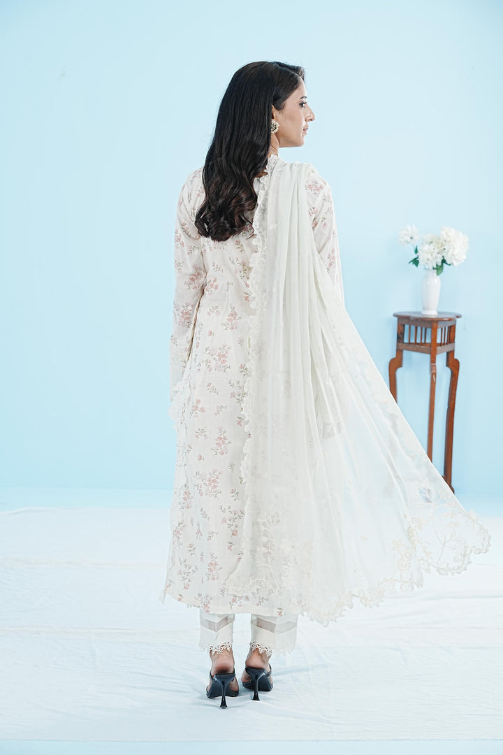 Miri - Qalamkar Qlinekari Lawn Stitched