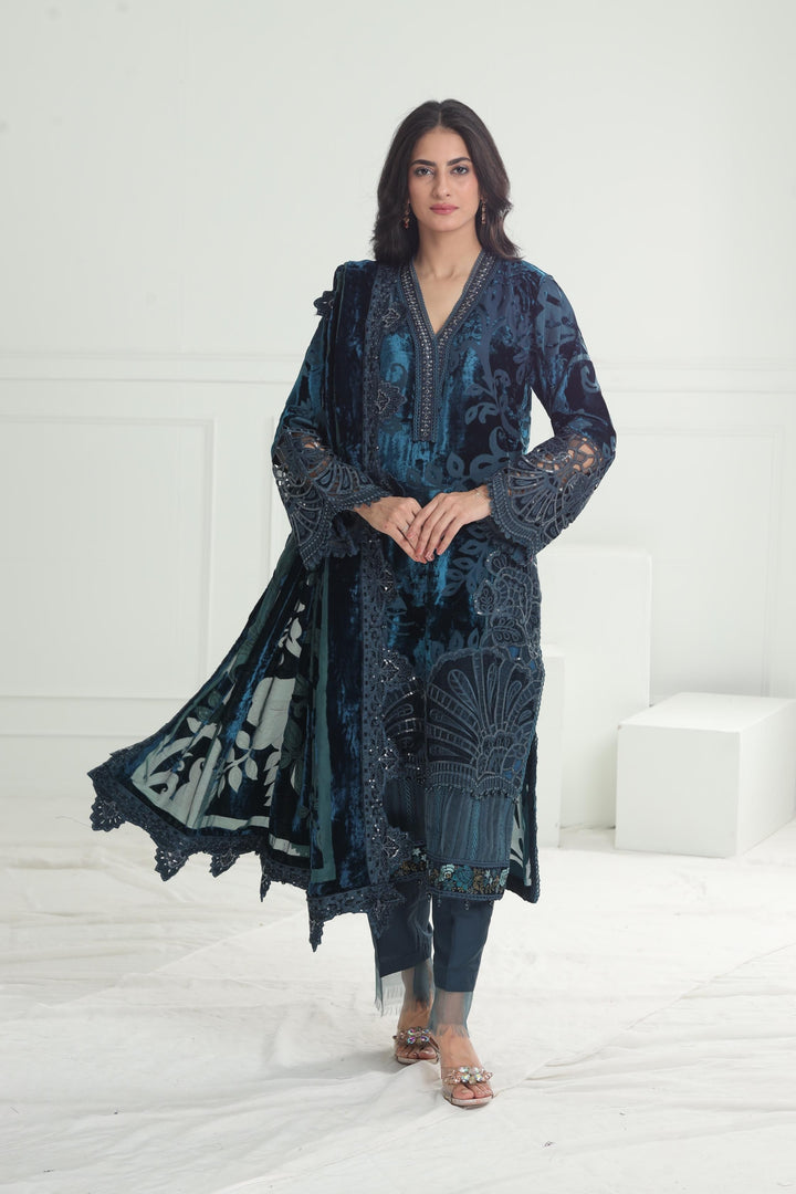 Design 03 - Maria B Winter Luxe Stitched