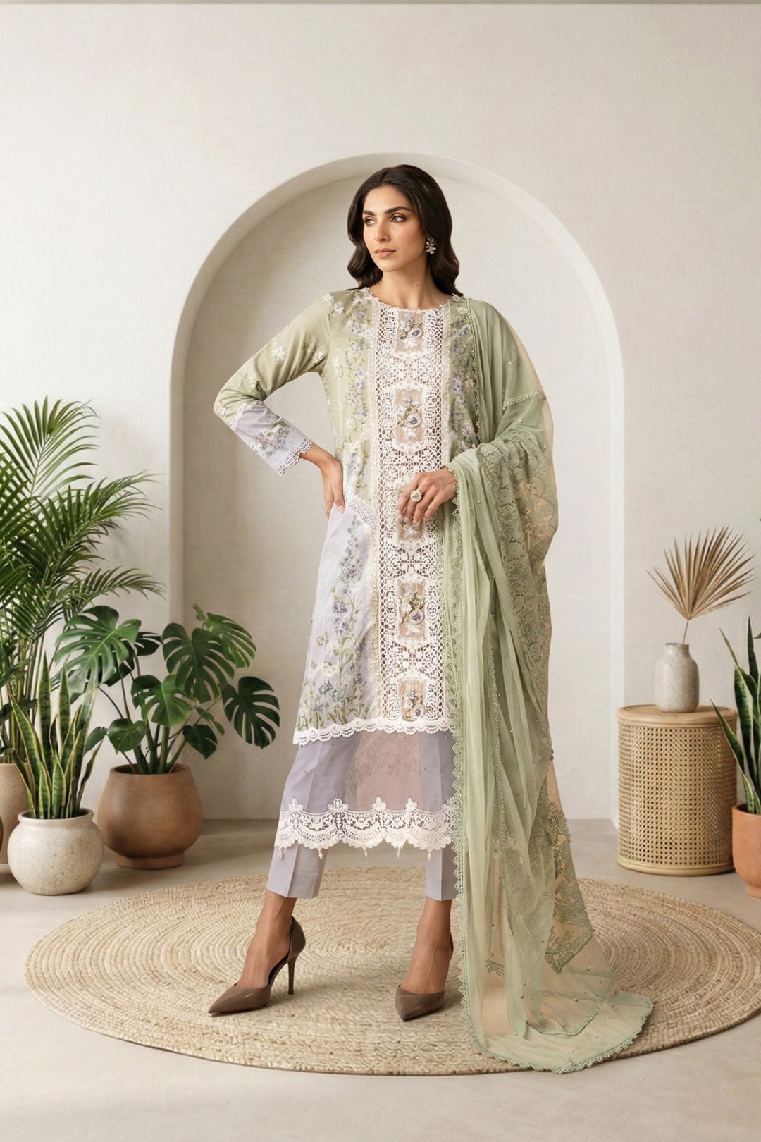 Design 6B - Maria B Luxe Stitched