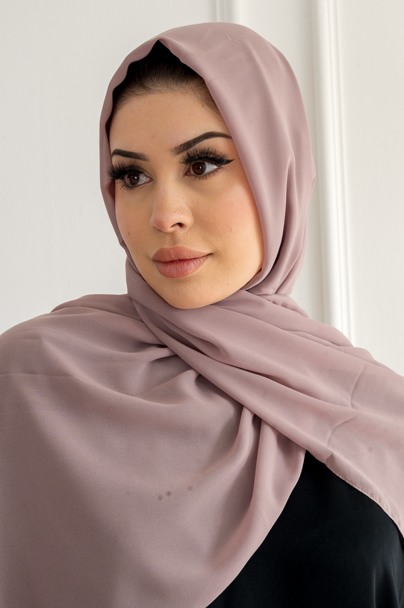 Mauve Premium Chiffon Hijab