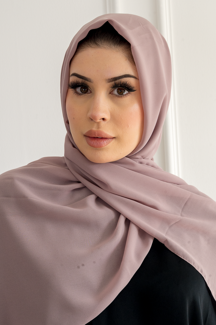Mauve Premium Chiffon Hijab