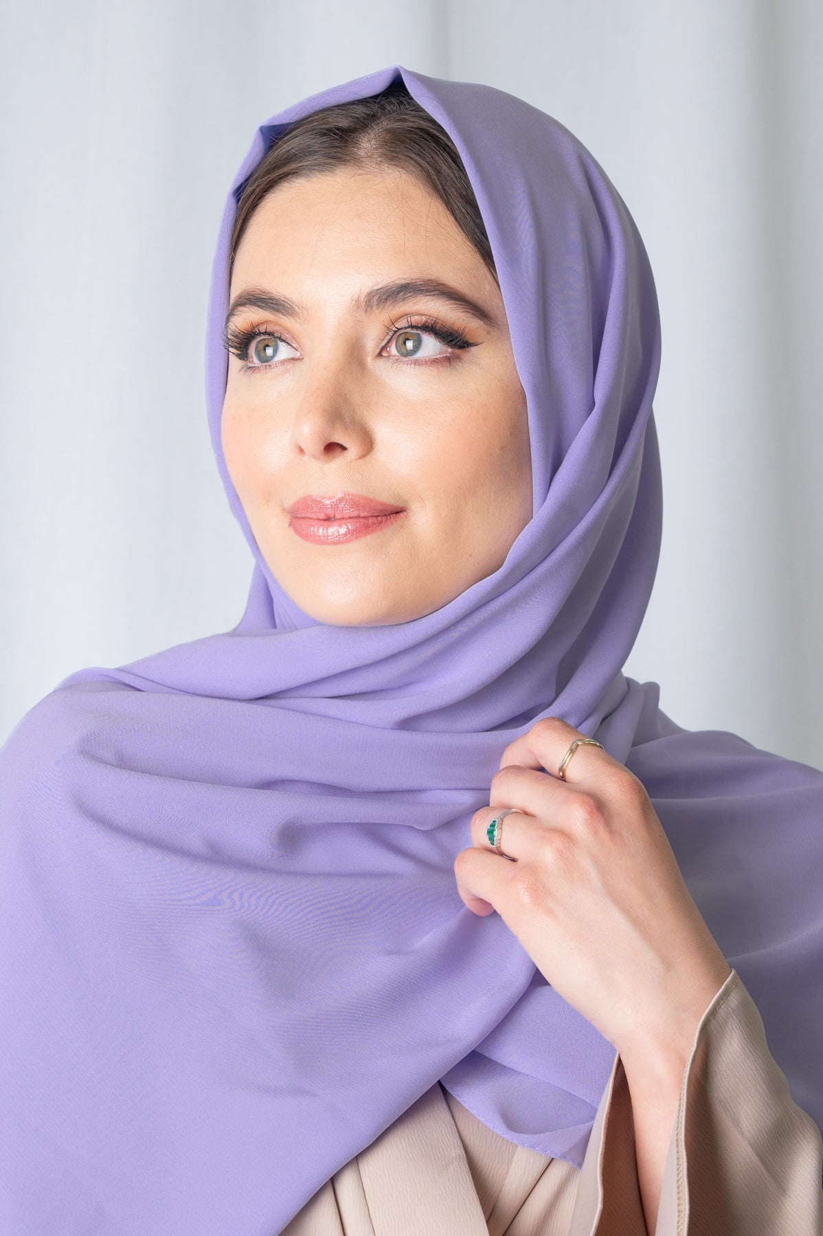 Violet Soft Crepe Hijab