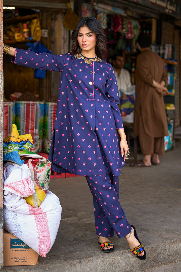 Lawn Blue Stitched Suit - Charizma