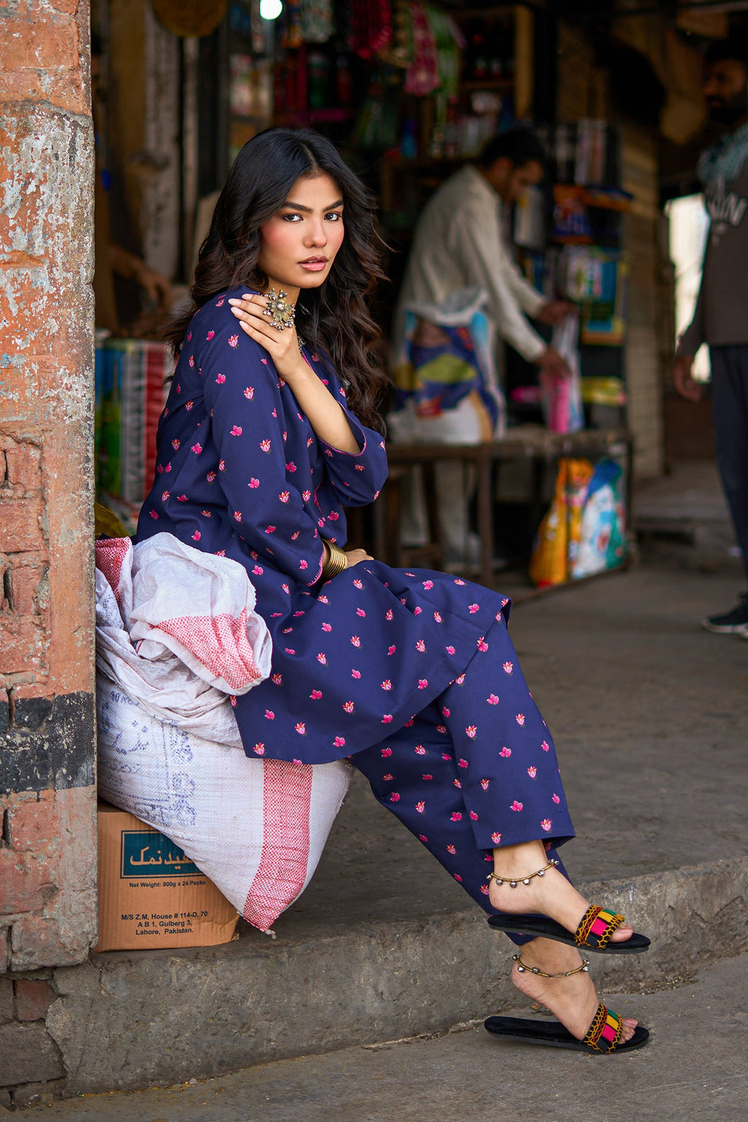 Lawn Blue Stitched Suit - Charizma