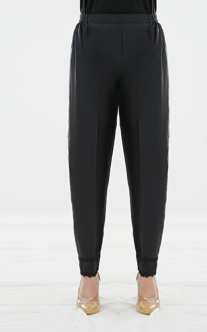 Layla Slim-Leg Cotton Trousers