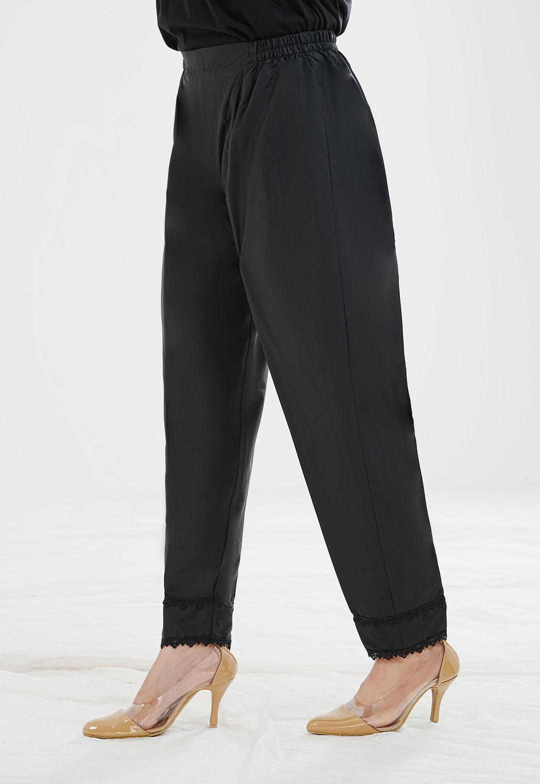 Layla Slim-Leg Cotton Trousers