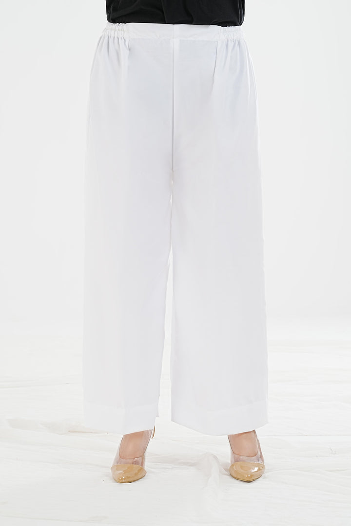 Zia Wide-Leg Cotton Trousers