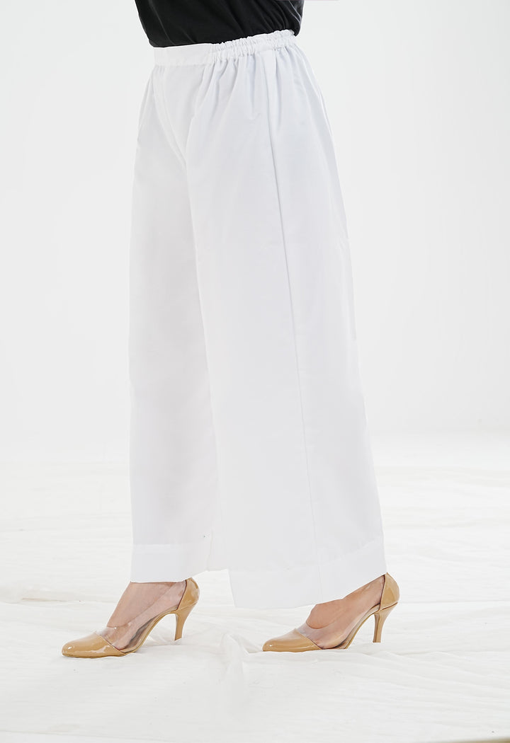 Zia Wide-Leg Cotton Trousers