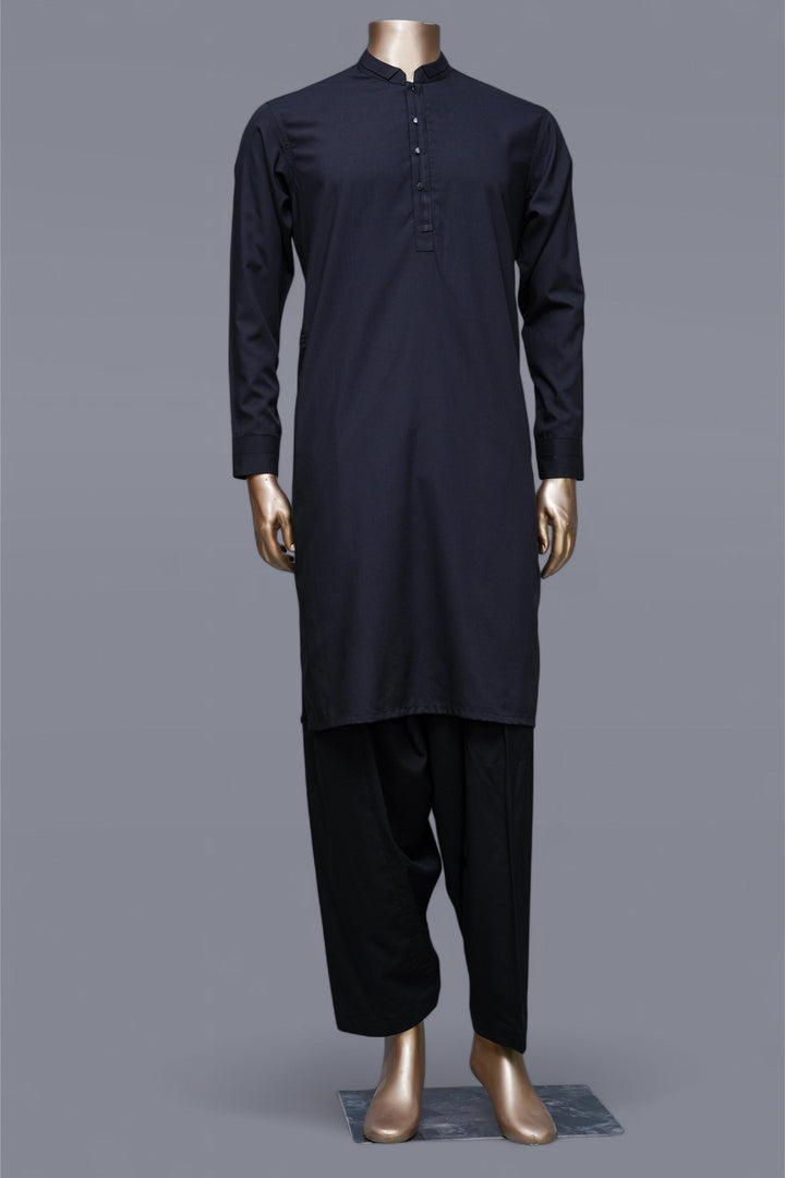 Blended Black Shalwar Kameez - Raf Raf