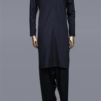 Blended Black Shalwar Kameez - Raf Raf