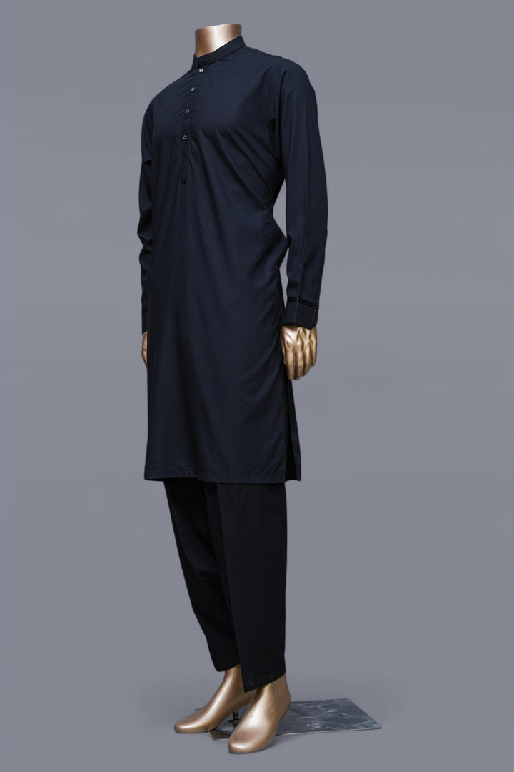 Blended Black Shalwar Kameez - Raf Raf