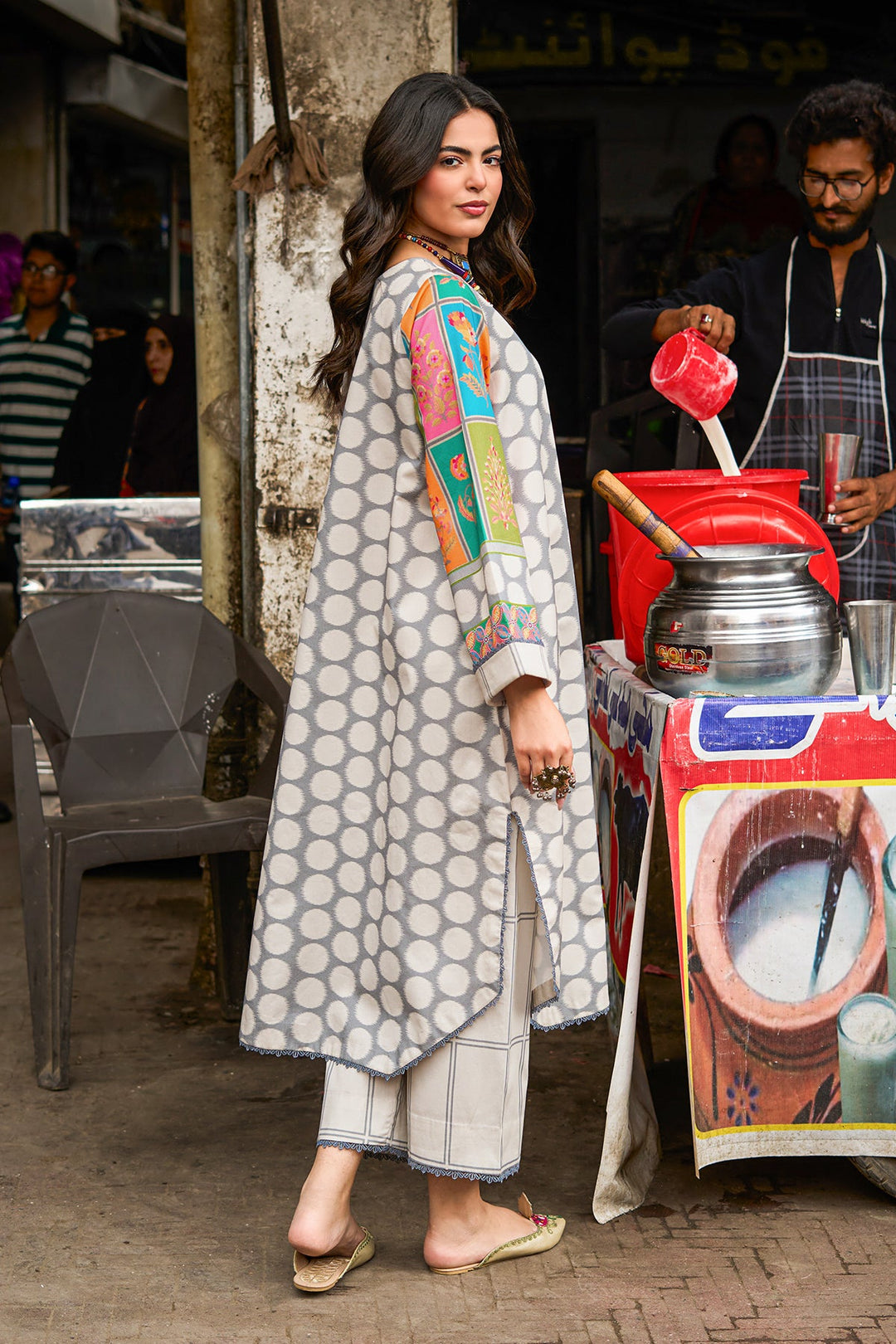 Lawn Grey Stitched Suit - Charizma