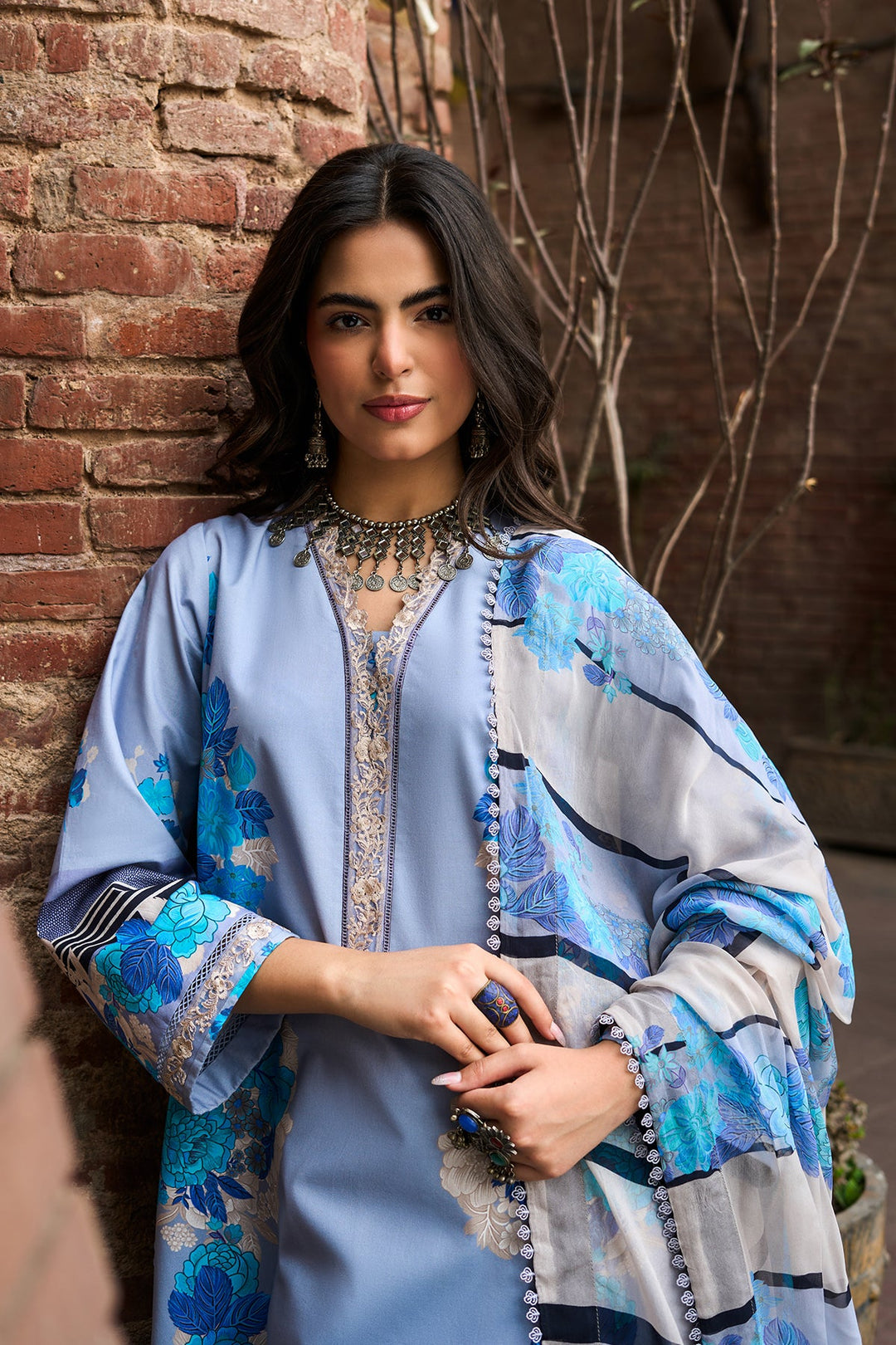Lawn Lilac Stitched Suit - Charizma
