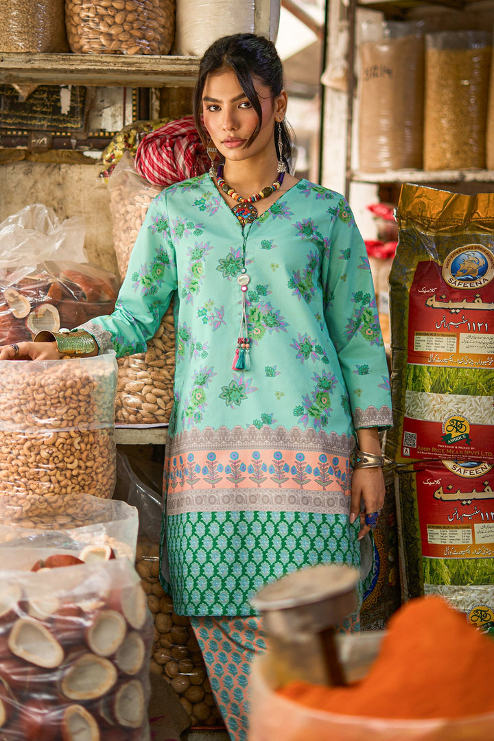 Lawn Ferozi Stitched Suit - Charizma