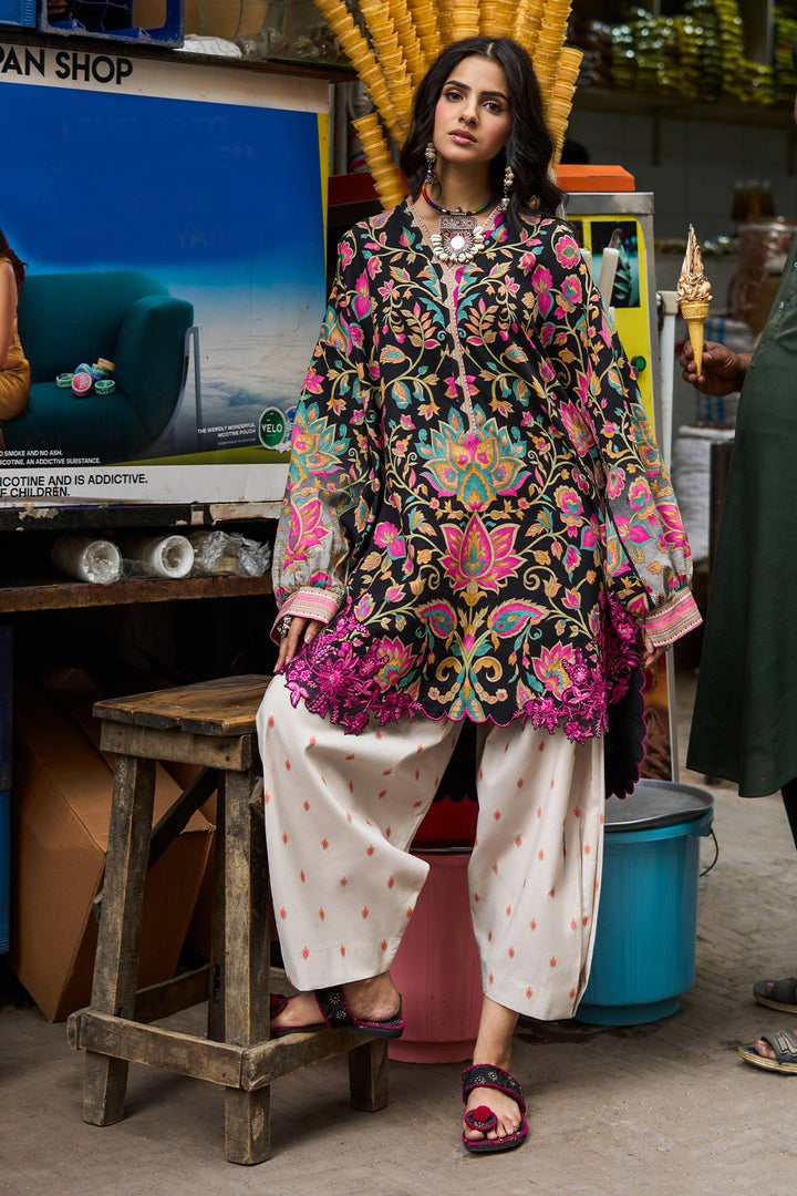 Lawn Black Stitched Suit - Charizma