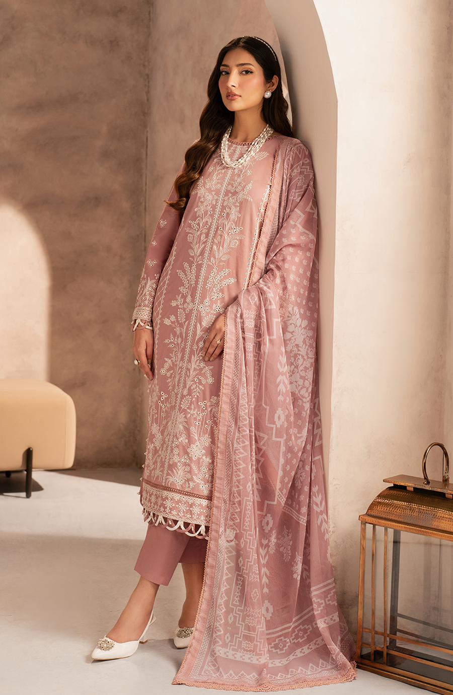 Aneema - Zarif Embroidered Stitched