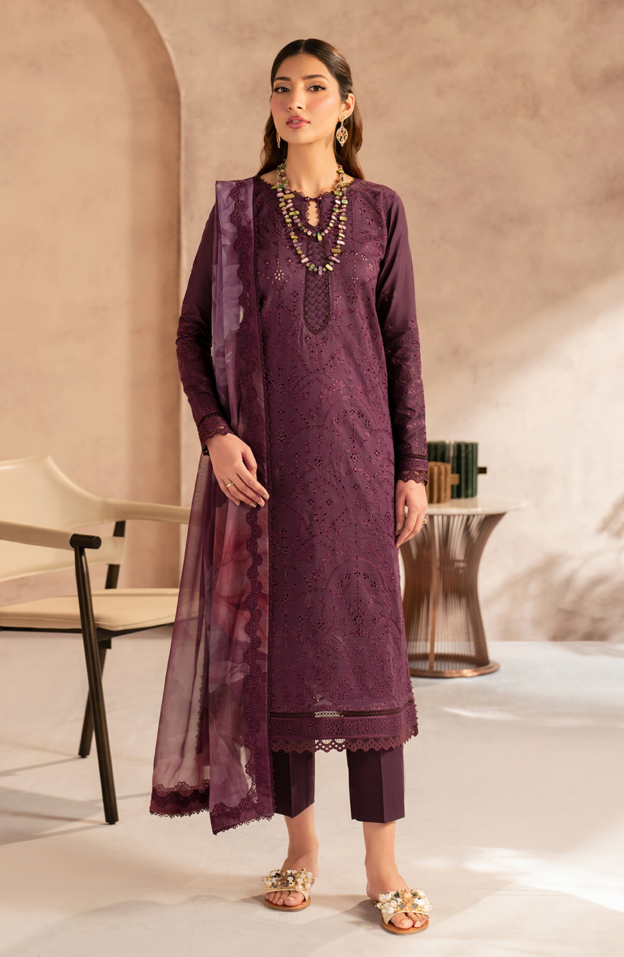 Viraya - Zarif Embroidered Stitched