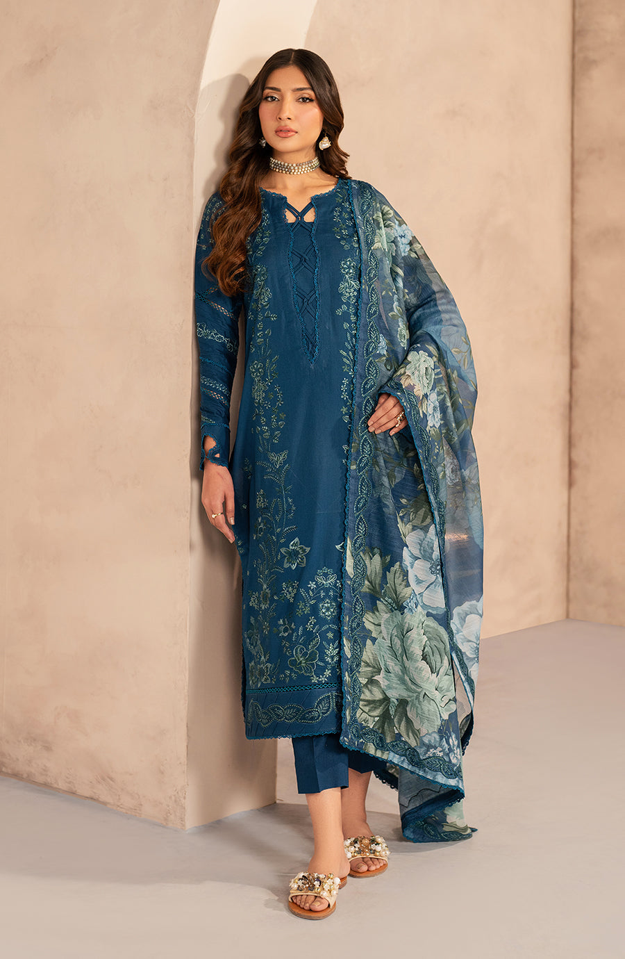 Mehmer - Zarif Embroidered Stitched