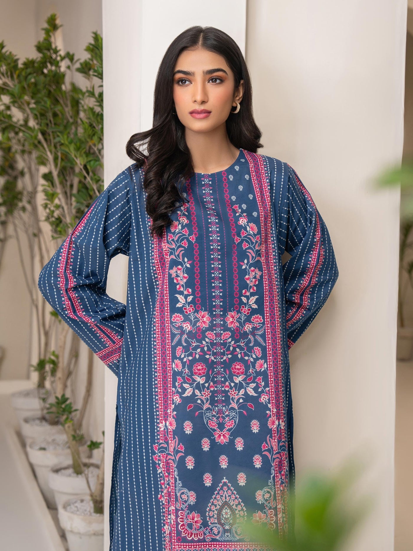 Lawn Blue Kurti - Limelight