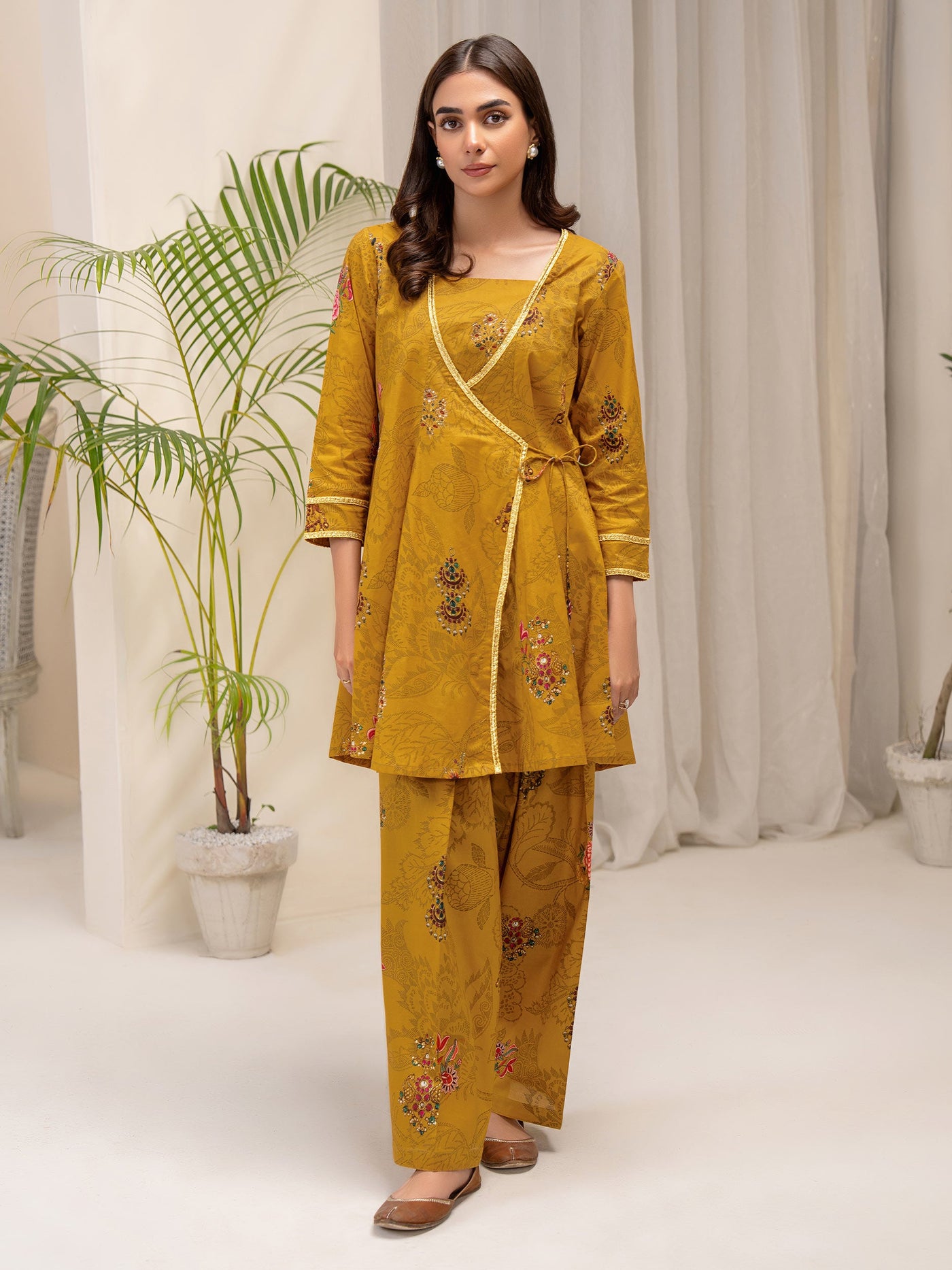 Lawn Yellow Kurti - Limelight