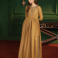 Embroidered Boski Silk Grey Stitched Suit - Asim Jofa