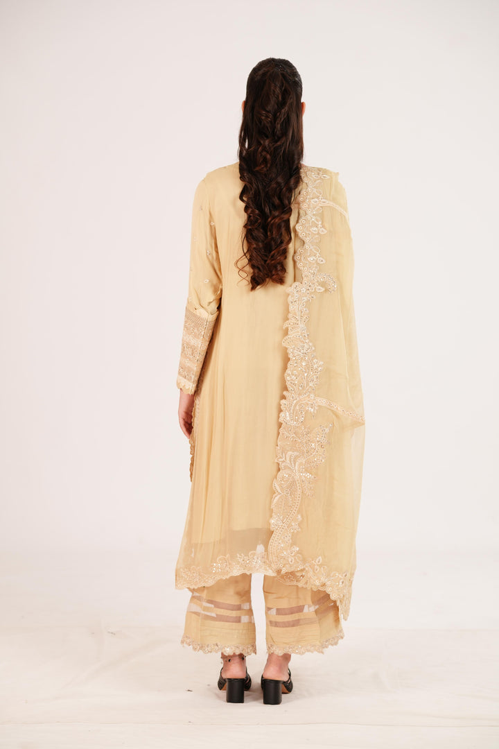 Heela - Qalamkar Chiffons Stitched