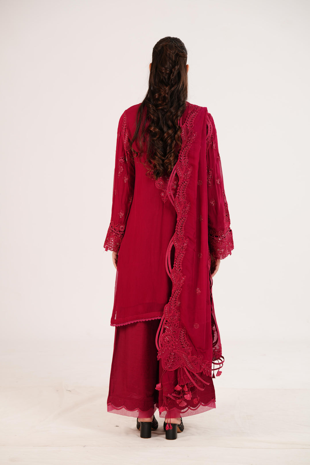 Siofe - Qalamkar Chiffons Stitched