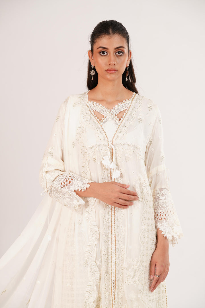 Roise - Qalamkar Luxe Silk Stitched