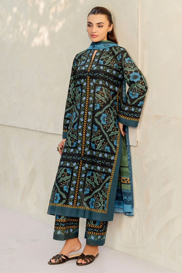 Digital Printed Lawn Multi Stitched Suit - Jazmin