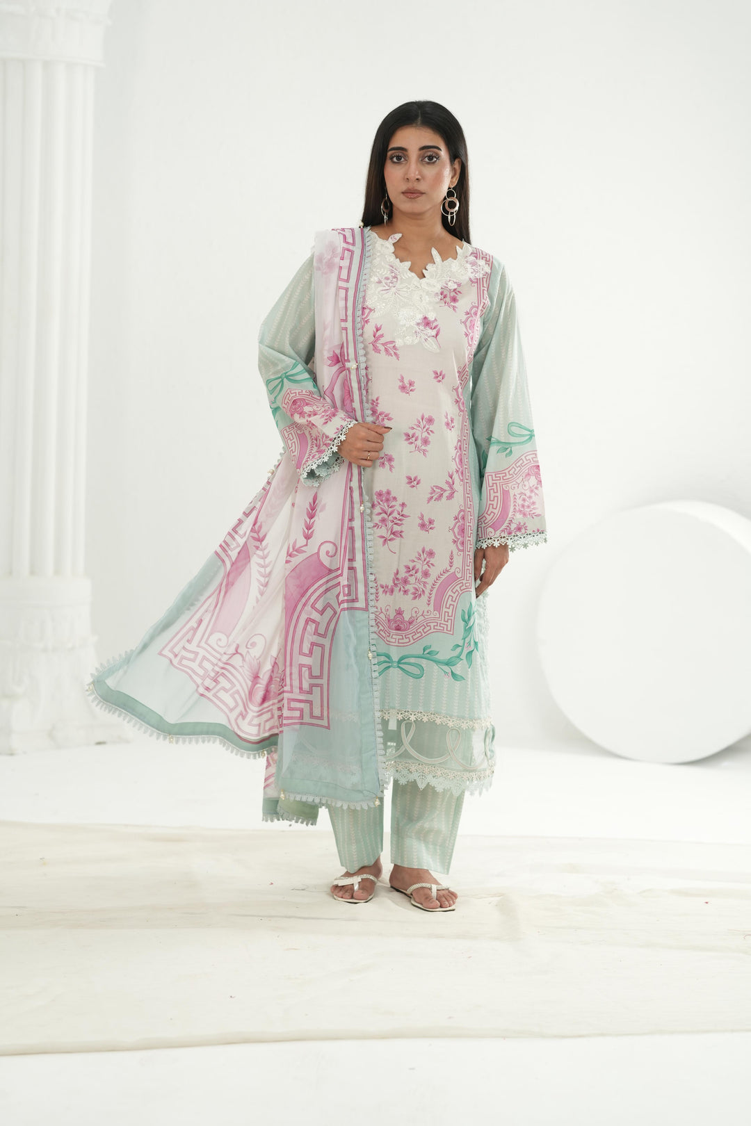 Design 9A - Maria B M Basic Summer Stitched
